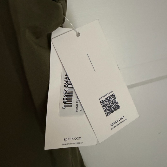 SPANX Olive Green Tank Midi Dress - Picture 3 of 4